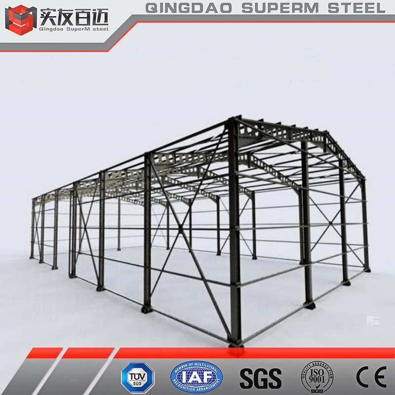 Durable Good Price of Clear Span Without Middle Column Metal Steel Building