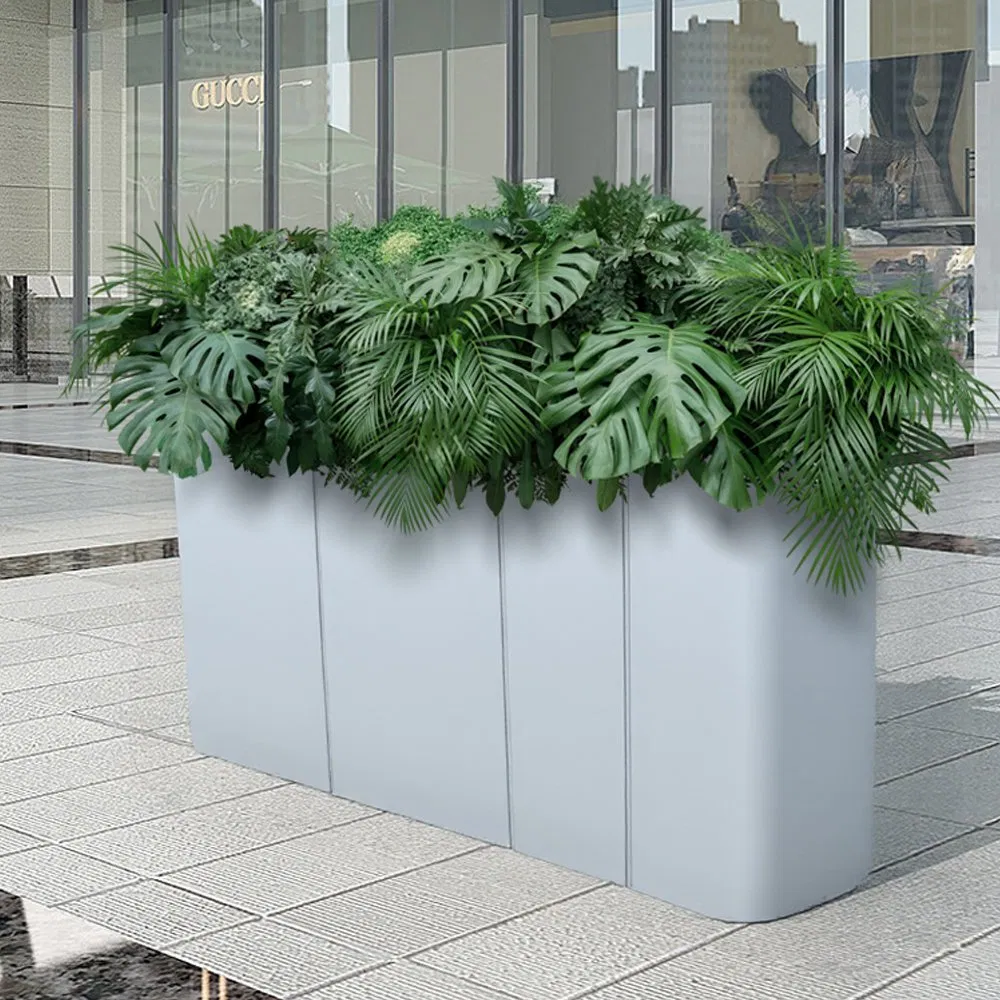 Factory Direct Selling Custom Large Outdoor Metal Stainless Outside Manufacturer Outdoor Planters