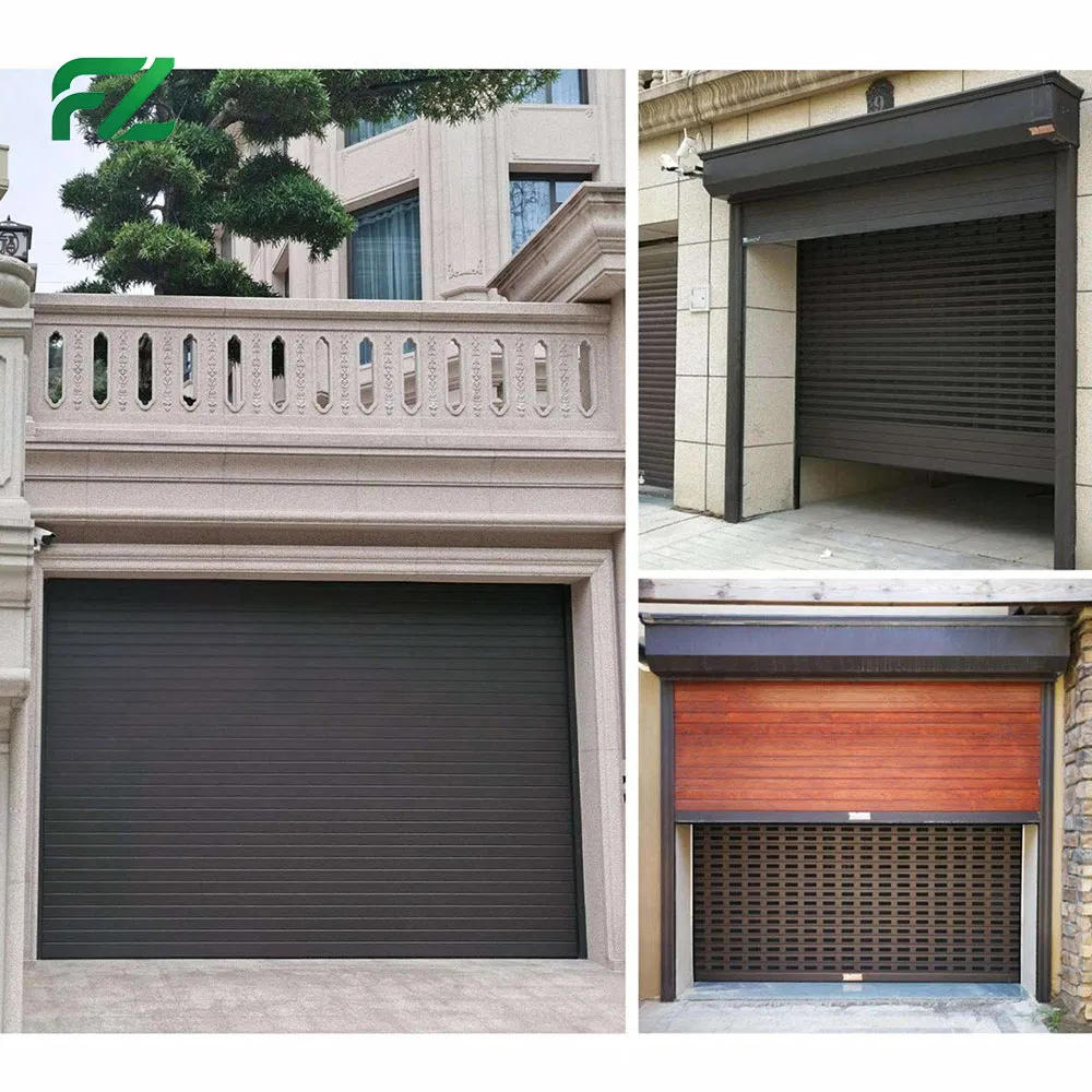 Customizable Modern Garage Door with Remote Control Sliding Aluminum Alloy Garage Door