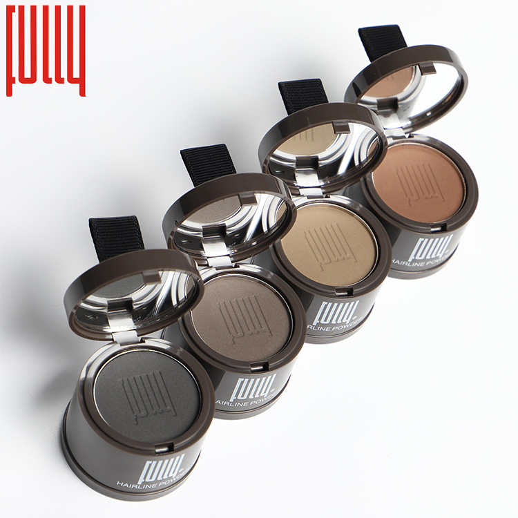 Fully Make up Hair Concealer Hairline Shadow Powder Grey Hair Cover with Mirror and Puff Forehead Anti Loss No Mica Talc