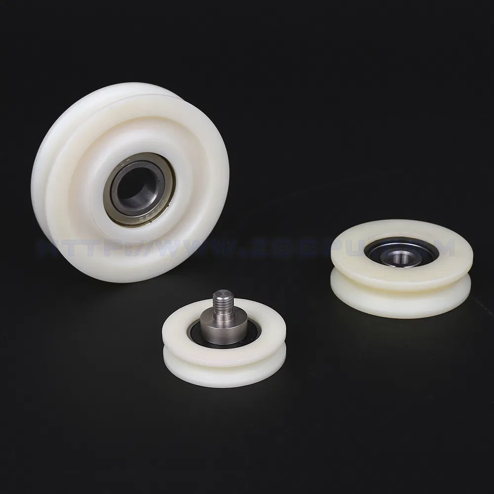 Custom U Groove POM Nylon Plastic Sliding Door/Window Rollers Pulley Wheel