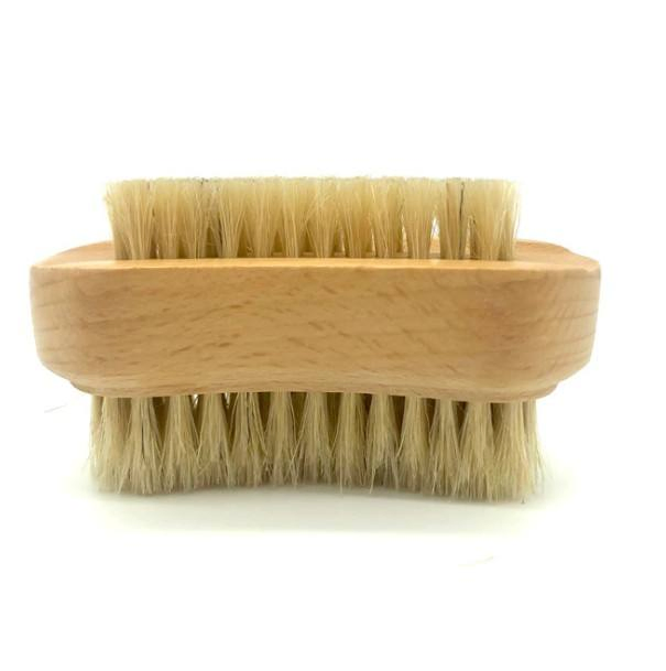 Wholesale Natural Dual Bristle Wood Cleaning Brush Bamboo Beauty Fingernail Scrubber Softl Dust Brushes