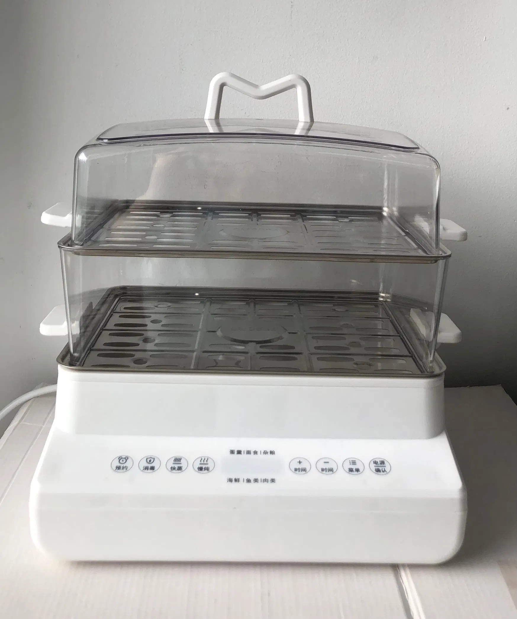 1500W Kitchen Appliances Multiple Function Instant Steamer SUS304 Trays Food Steaming Baby Products Disinfection