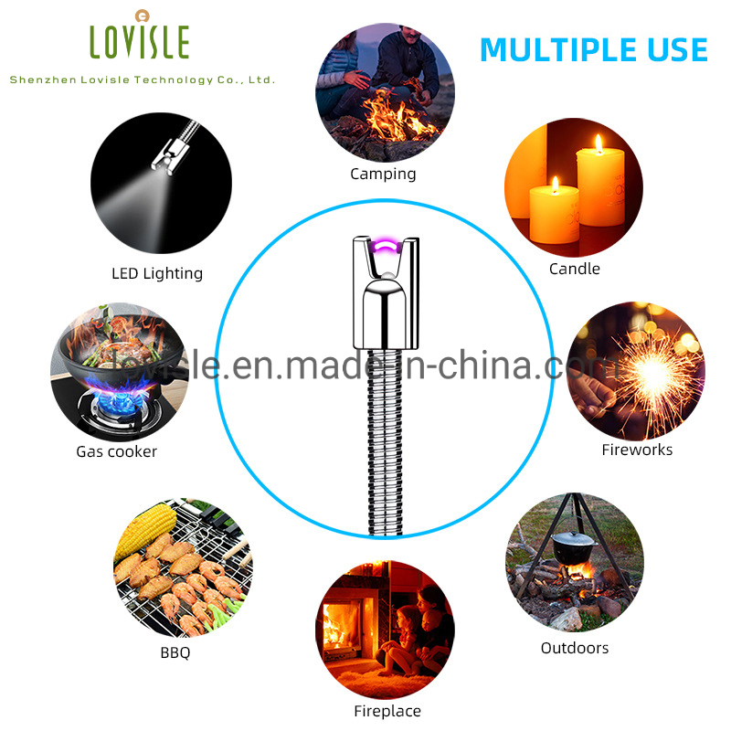 Rechargeable Electric Lighter Candle Arc Plasma Lighters for Candle Kitchen Camping Type-C