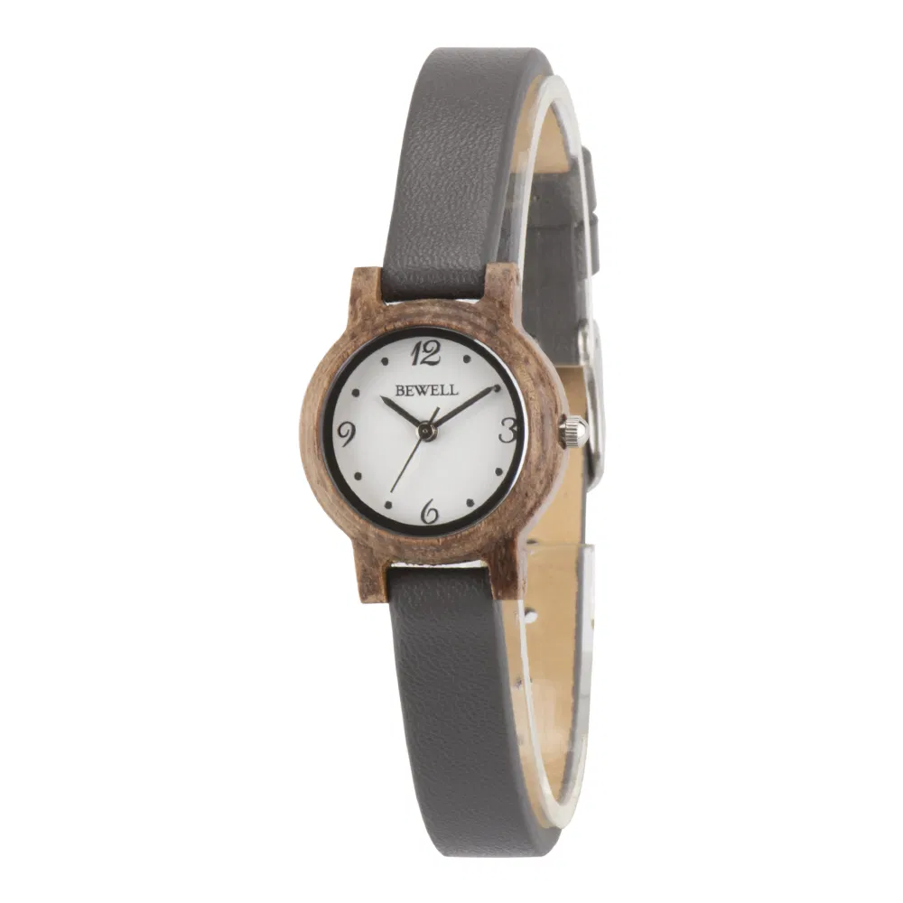 Bewell Promotion Gifts Customized Wooden Womens Watch Chronograph Timepiece Ladies Watch Custom Logo Wristwatches Quartz Relojes
