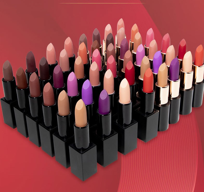 Private Label Matte Lipstick Vegan Long Lasting Lipstick Waterproof Matte Solid Lipstick