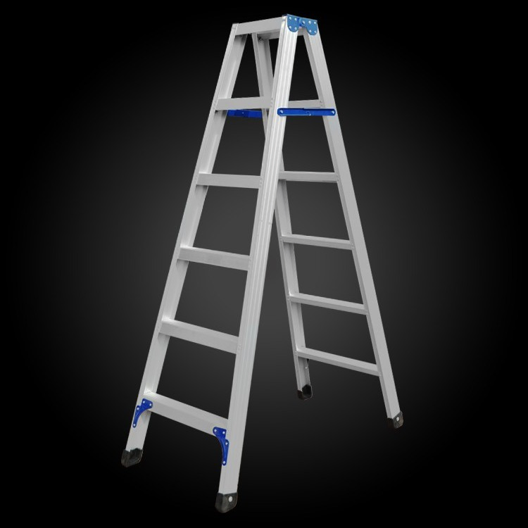 Foldable Thin Step Ladder a Type Household Fold up Aluminum Ladder