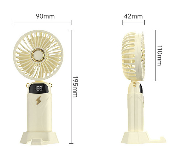 Foldable Hanging Neck Cooling Hung Band Fan USB Portable & Wearable Neck Fan Rechargeable Pocket Mini Fan