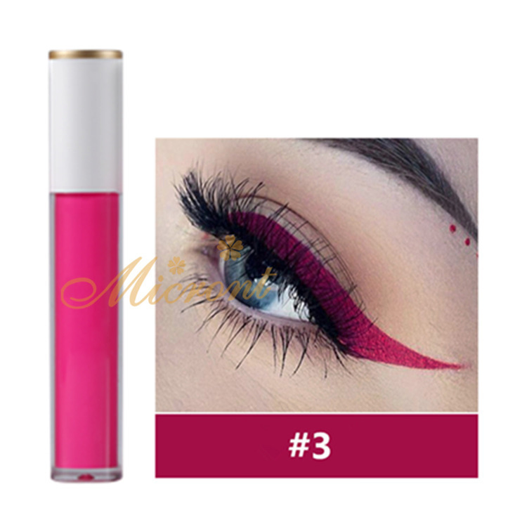 Private Label Logo Colorful Liquid Eye Shadow Pen Bright-Colored Liquid Eyeliner