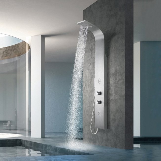 Popular Design Multifunctional Smart Thermostat Wall Mounted Bathroom Shower Panel