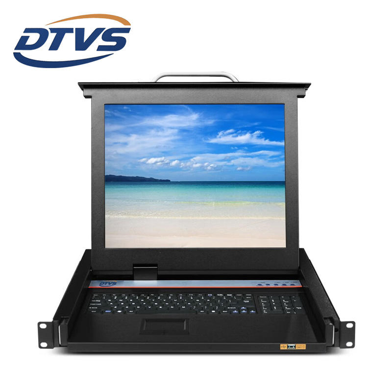 KVM-коммутатор 1U, 1 порт, VGA+USB, 1280x1024