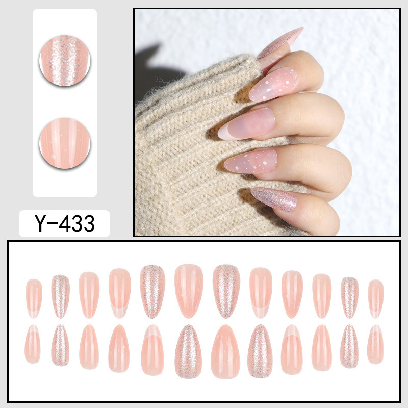 24 Pieces New Christmas Wearable Nail Art Wholesale Pre-Made Nail Tips