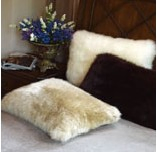 Natural Leather Cowhide Patch Cushions