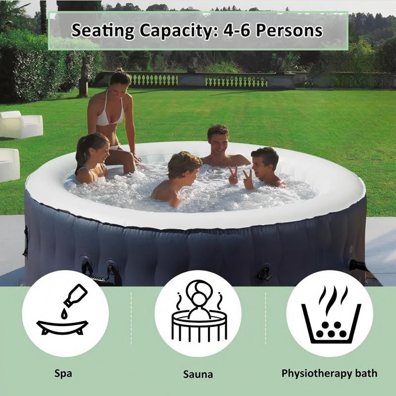 Надувная ванна для массажа с подогревом, уличный СПА