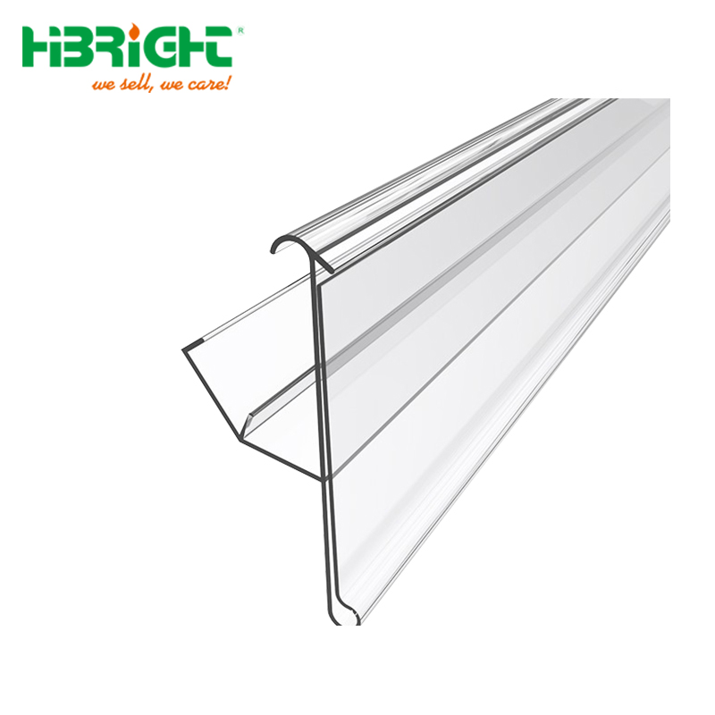 Supermarket Plastic Price Ticket Tag Label Holder Price Holder for Metal Shelves