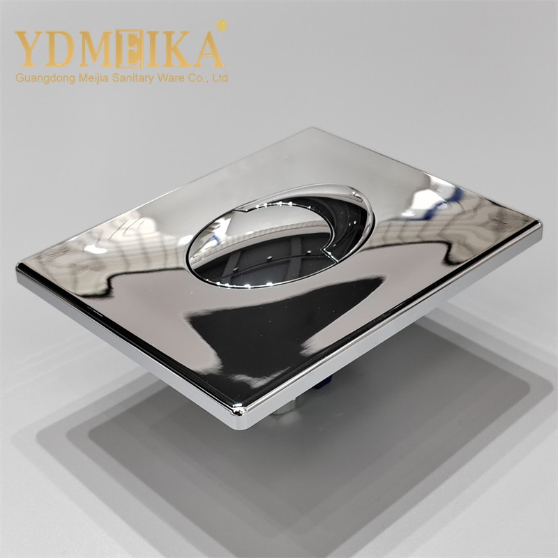 New Design High Quality Concealed Cistern Push Button Bright Silver Flush Button Panel