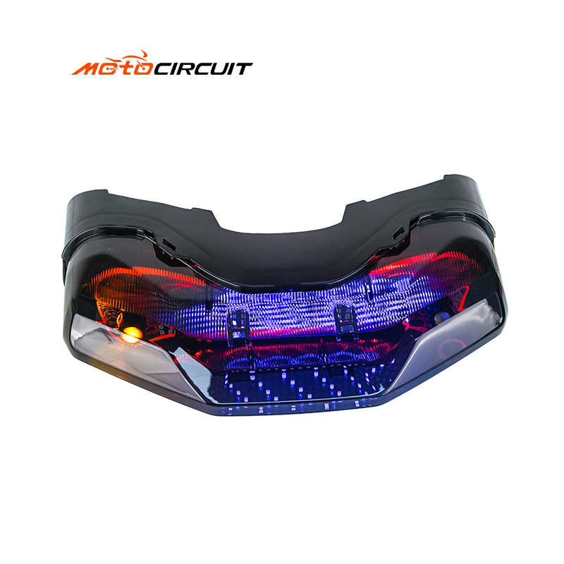 Pattern Light Flowing Brake Motorcycle Tail Light with Key Control Rear Lamp