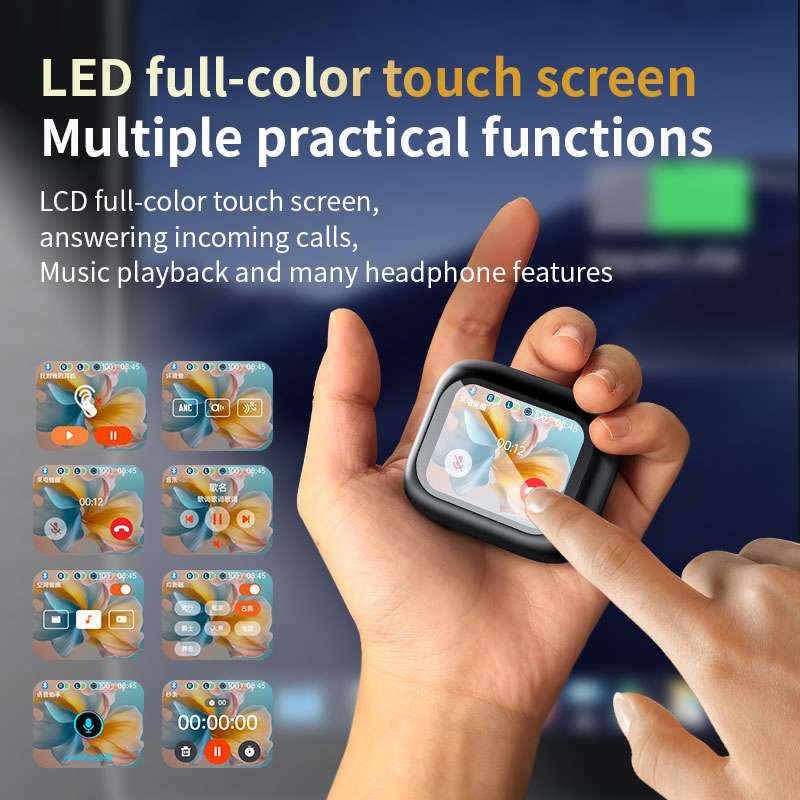 Беспроводные наушники TWS ANC+ENC с сенсорным экраном