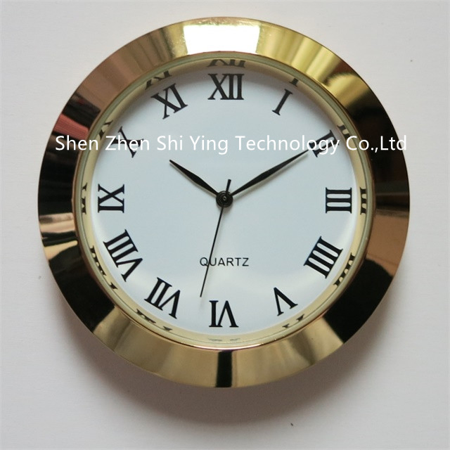 Customized Gift Clock Inserts Mini Metal Insert Clocks for Promotion