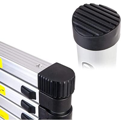 En131 Approved 4.4m Aluminium Stairway Telescopic Ladder with 2 Small Hinge