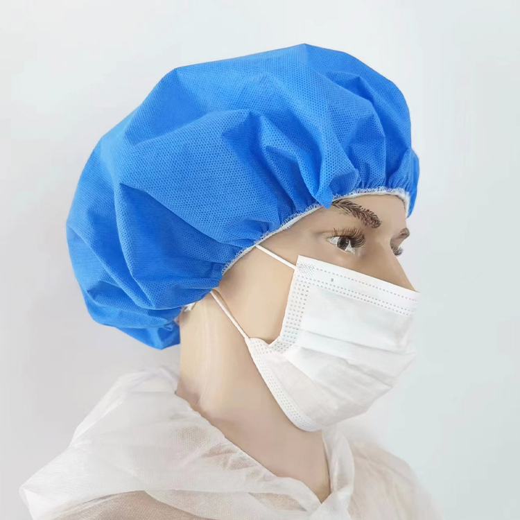 Surgical Nurse Cap Medical SMS20g 21' Bouffant Cap Disposable for Hospital Workshop Use