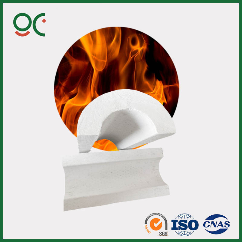 Pipe Fitting Calcium Silicate Insulation Cover Sections for Elbow Tee Thermal Insulation