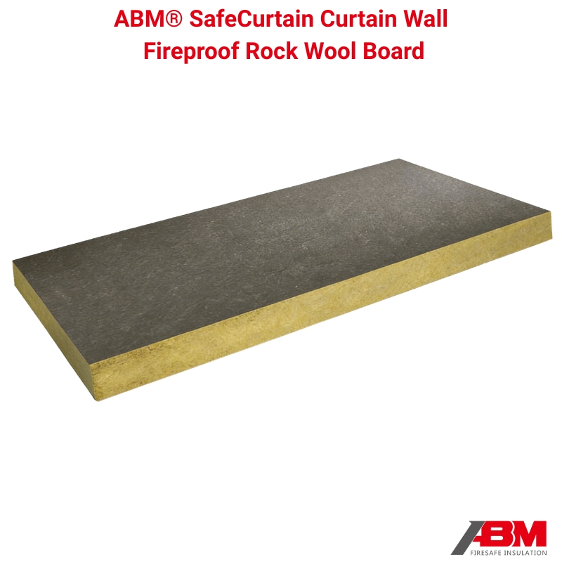 ABM® SafeCurtain Curtain Wall System Fireproof Insulation Low Density Rock Wool Board