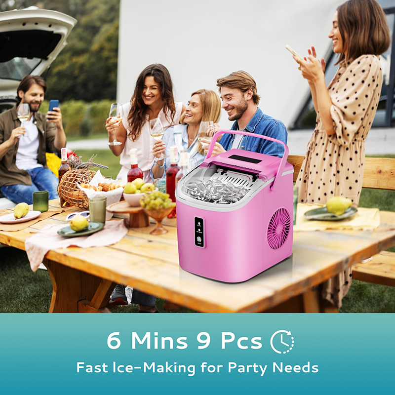 Compact Countertop Ice Maker for Efficient Daily Ice Production