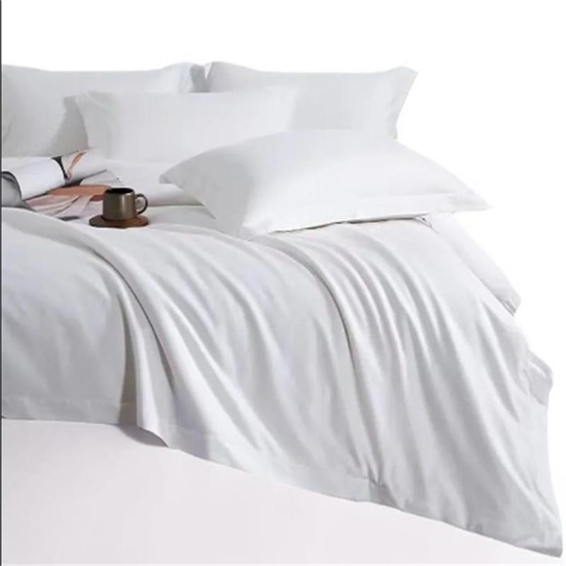 Wholesale Hotel Plain White Cotton Duvet Cover Set