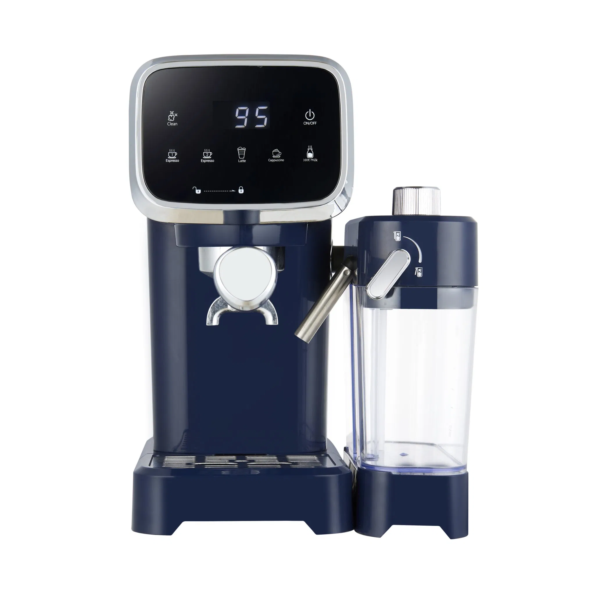Longbank New Professional Touch Screen Electric 1350W Italian Pump Semi-Automatic Espresso Coffee Machine