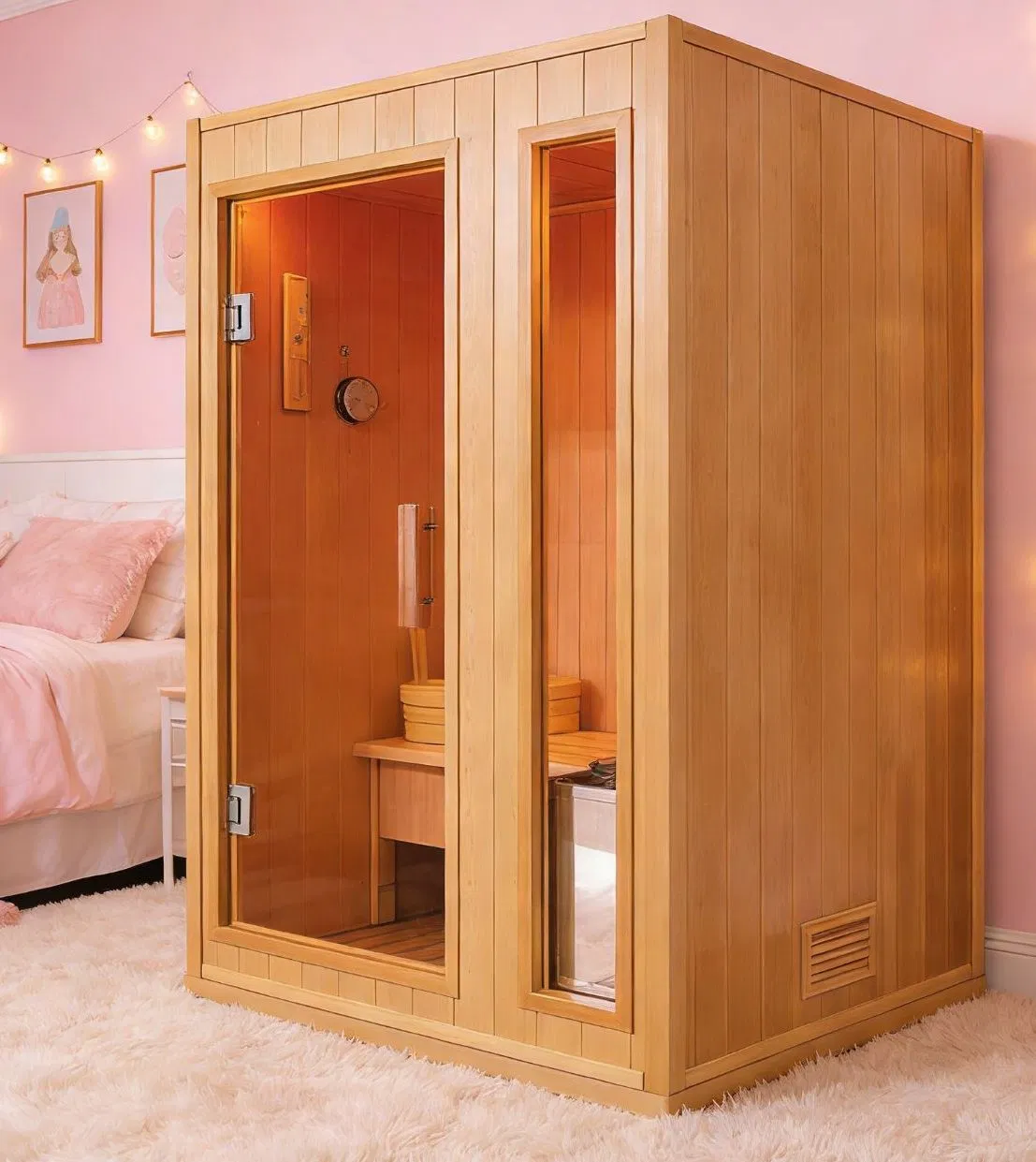 Традиционная сауна из хемлока на 4 человека