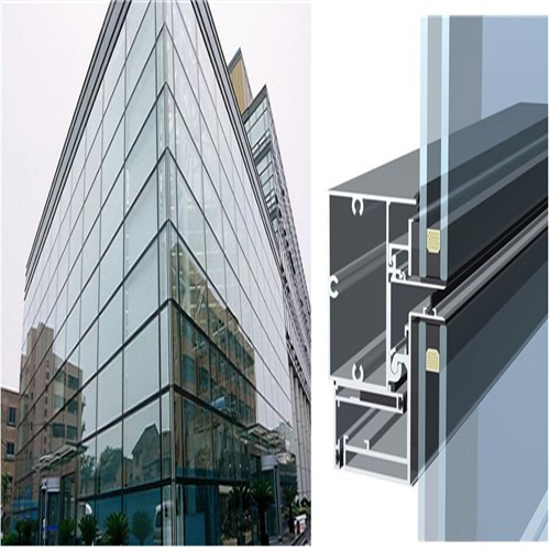 Energy Efficient Custom Aluminum Glass Curtain Wall Unitized Curtain Wall