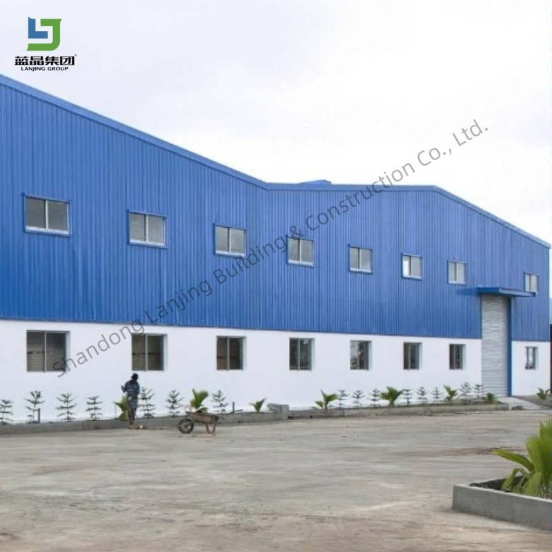 Light Steel Structure Industrial Prefab Multi Large Span Space Building Storage Warehouse Metal Warehouse Workshop Storage Shed Chicken House Crane Price Garage
