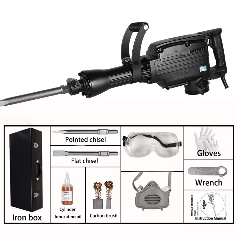 Электрический отбойный молоток Weichi 1350Вт, 45Дж