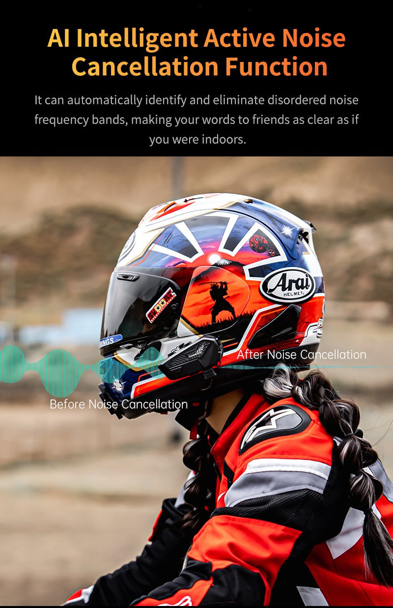 Мотоинтерком Freedconn F1plus Bluetooth для группы, IP67