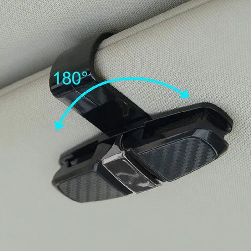 Universal Car Visor Sunglasses Holder Eyeglasses Mount with Ticket Card Clip Tg001_22