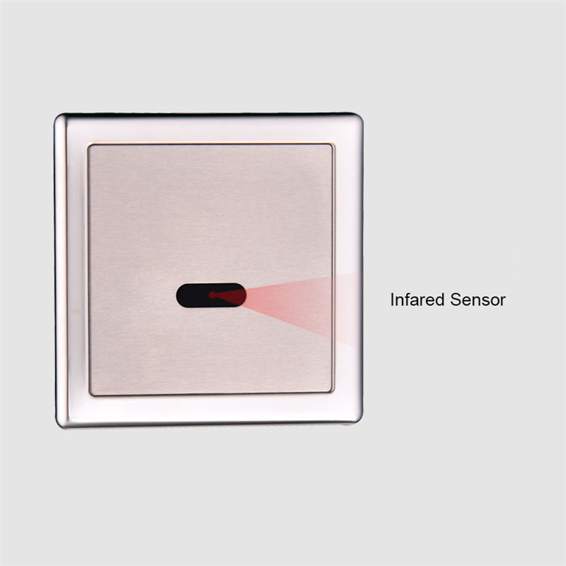 Modern Smart Induction Urinal Flush Valve with Time Delay: Horizontal Sensor, AC/DC Electronic Type, Durable Brass Material, Chrome Finish