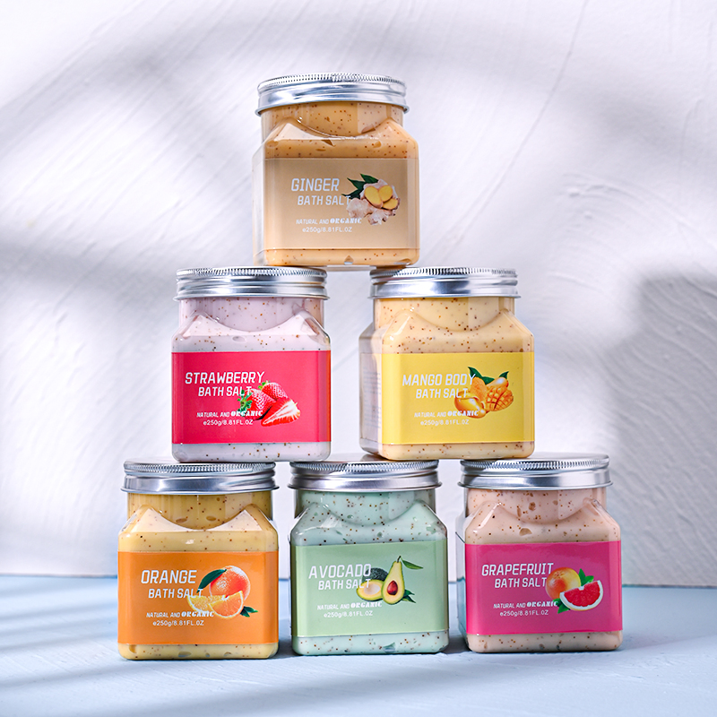 Beauty Cosmetics Skin Care Deep Cleaning Bath Salt Strawberry Body Scrub Facial Scrub
