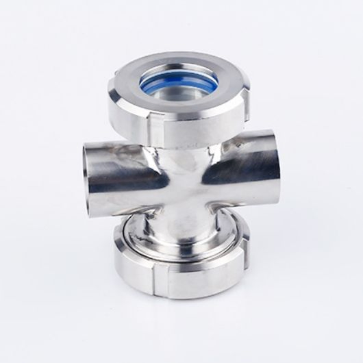 Sanitary Four-Way Mirror 304 Stainless Steel Welded Cross Pipe