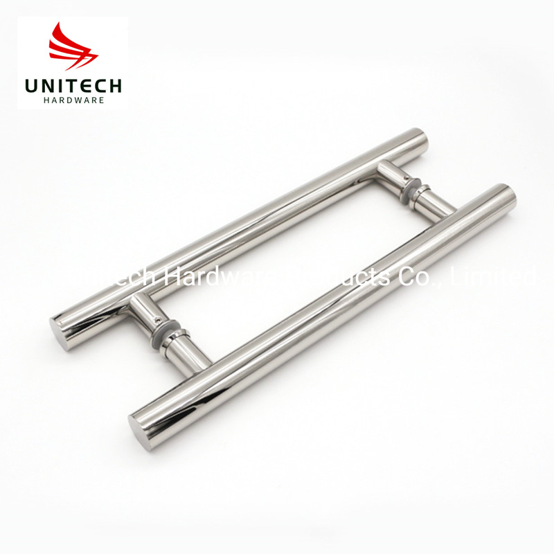 SS316 SS304 H Shape Glass Door Handle Pull Handle
