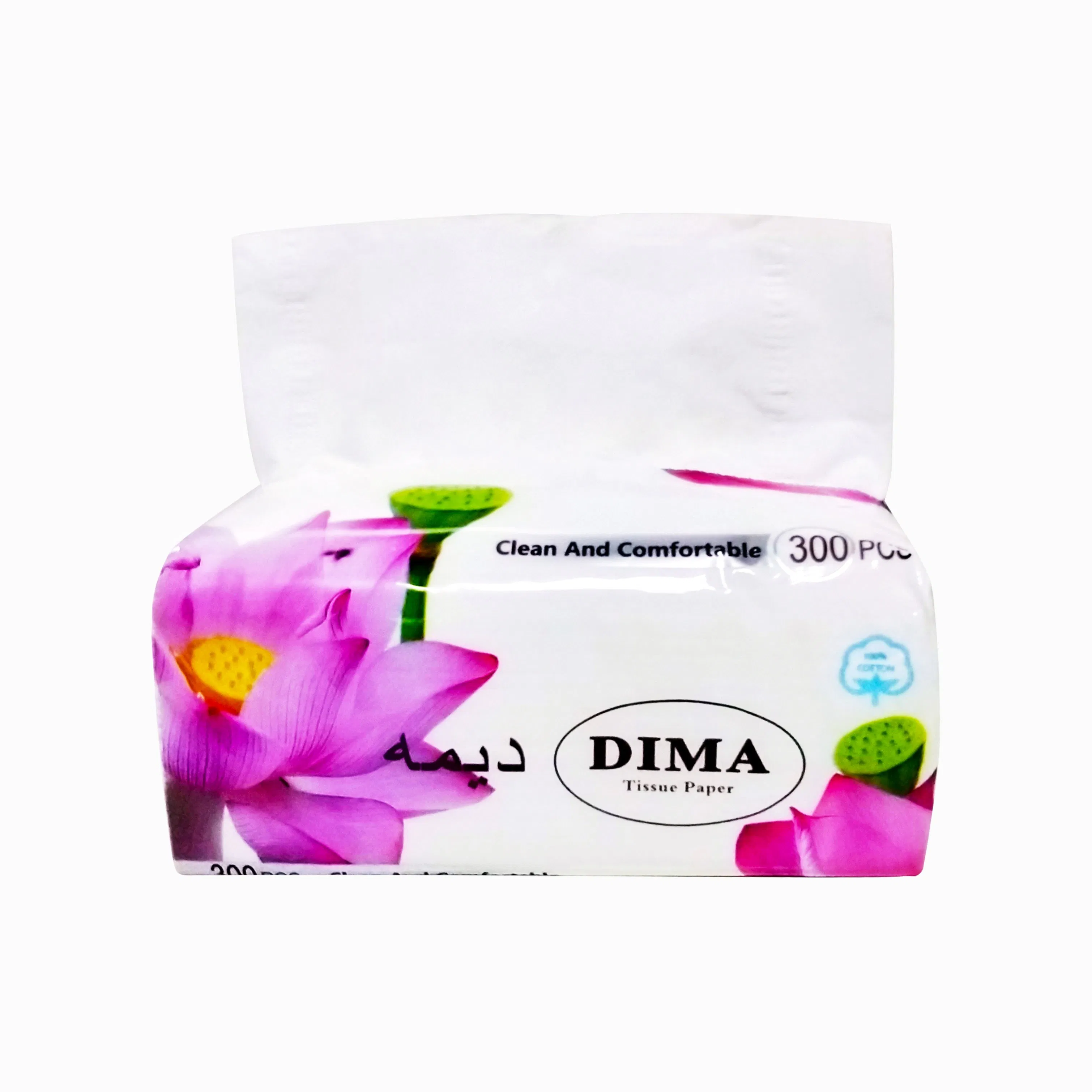 Soft Comfortable 3 Ply Facial Tissue Paper 180*190mm 200 Sheets Virgin Wood Pulp