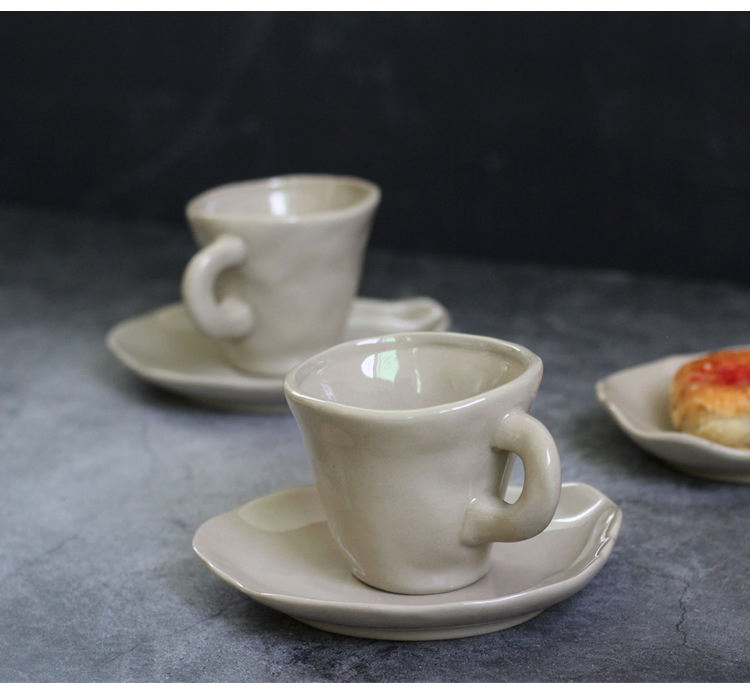 Elegant White Ceramic Tea Cups for Upscale Home Gatherings