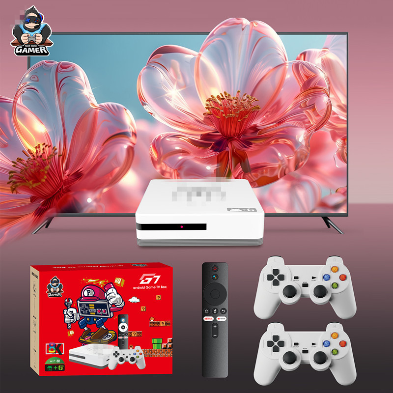 G7 HD Output Classic Retro Video Game Console X2 Wireless Controller Arcade Games 35000+ Android 14 Gaming TV Box