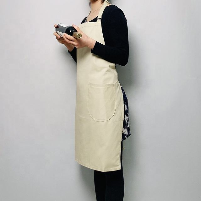 Baking Cooking Printed 100% Organic Cotton Canvas Apron with Two Pockets