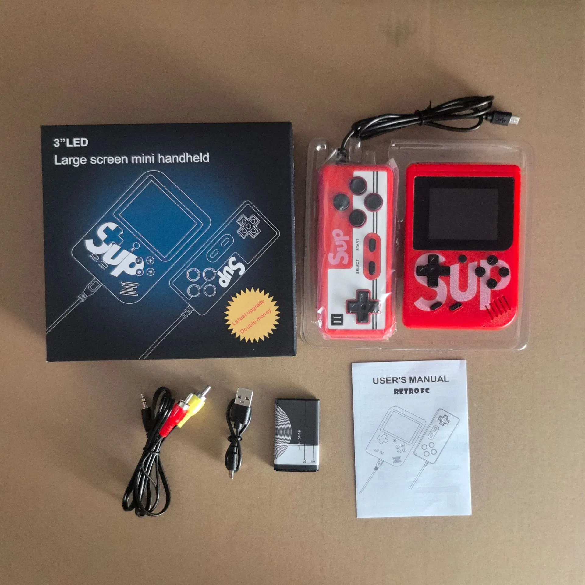 Детская игровая консоль 400 игр 2.8 дюйма, подарок на Новый год