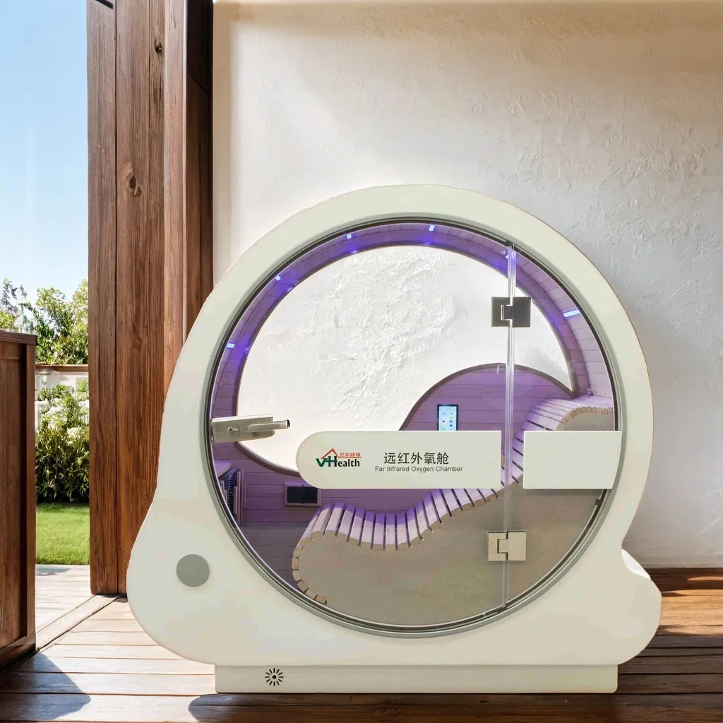 Full Spectrum 1 Person Infrared Sauna Low Emf Oxygen Chamber