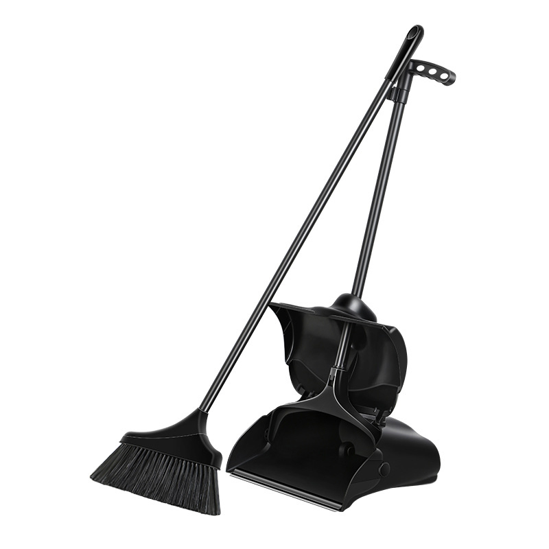 Upright Windproof Sweeping Set for Home Office Plastic Broom and Dustpan Set
