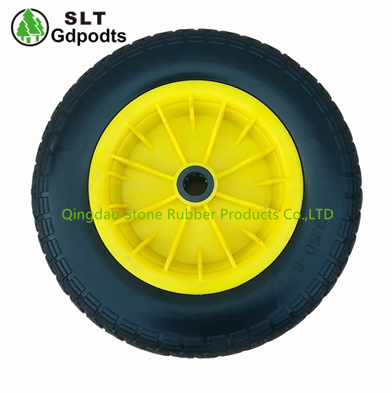 Hand Carts Parts PU Foamed Tyre 3.50-8