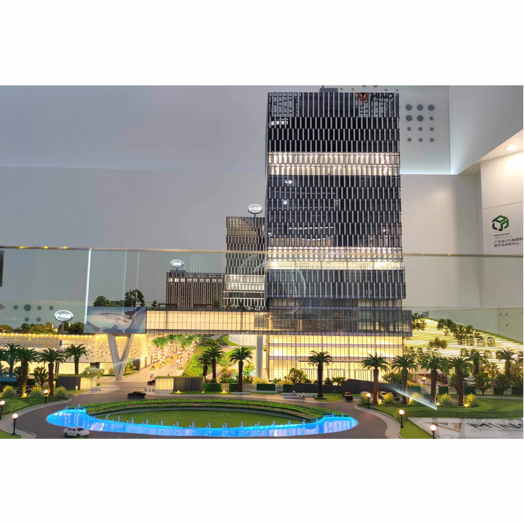 3D Rendering Design Scale Model for Residential Buildings Used for Display