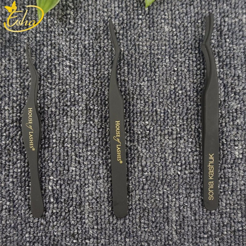 Black Tip Eyelash and Volume Lash Tweezers